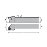 Threading tool holder (external) SWR-B Thin Type SWR1616H/2020K/2525M/3225P/3232P16B - Makotools Industrial Supply Tools for Metal Cutting